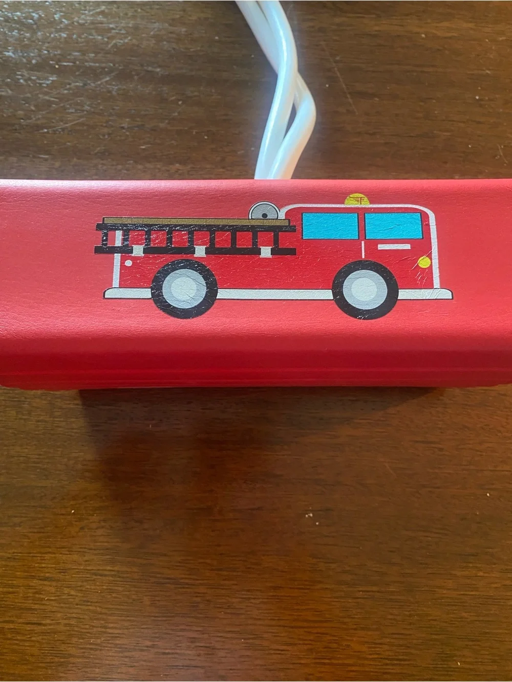 Flybar My First Durable Foam Pogo Jumper - Red Fire Truck Edition Lights Up EUC